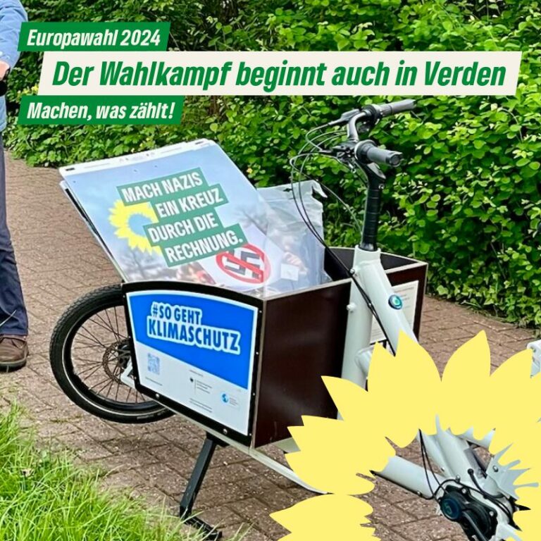 Plakate zur Europawahl 2024 in Verden und Umgebung