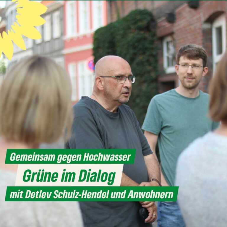 Gemeinsam gegen Hochwasser: Grüne im Dialog mit Anwohnern des Fischerviertels