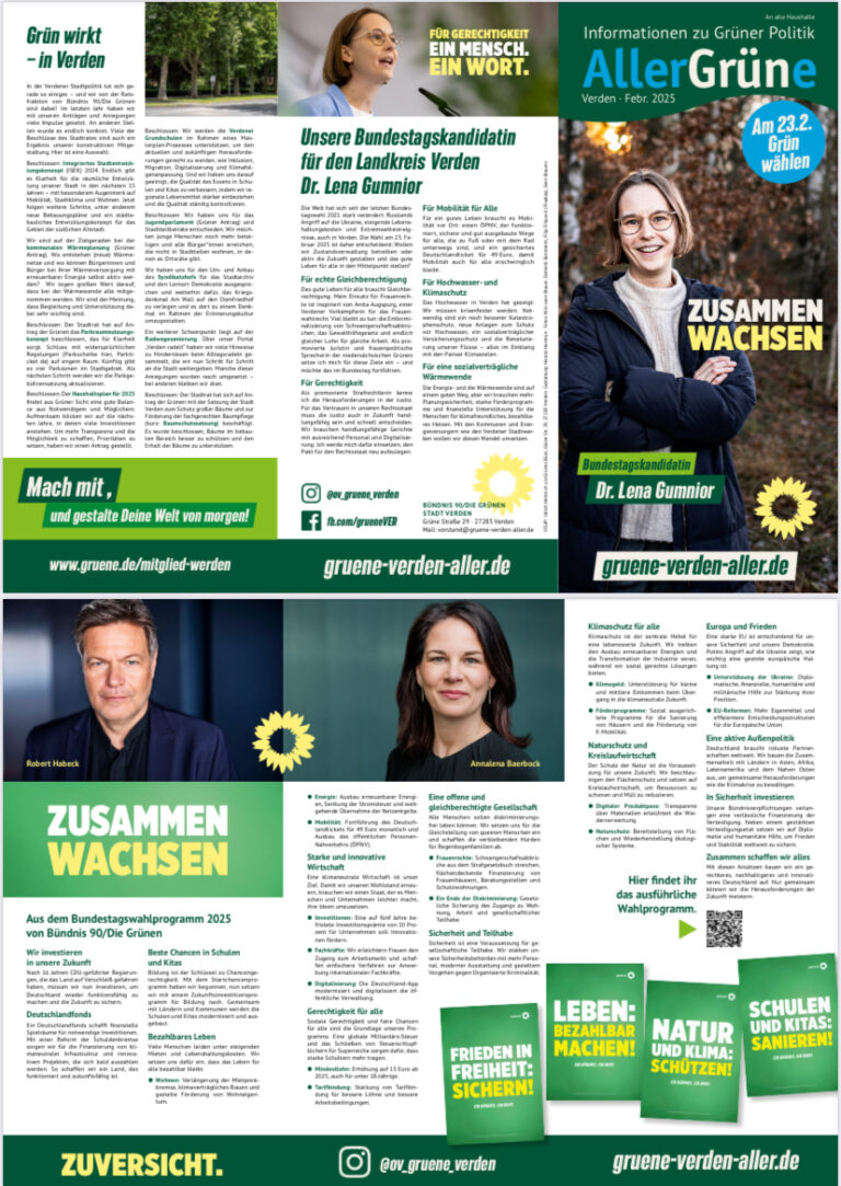 Allergrüne zur Bundestagswahl 2025