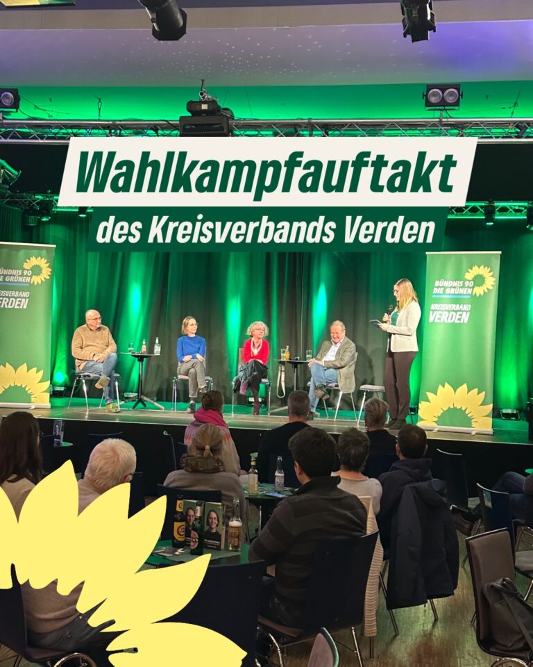 Rückblick: Grüner Wahlkampfauftakt am 19.02. im Kasch (Achim)