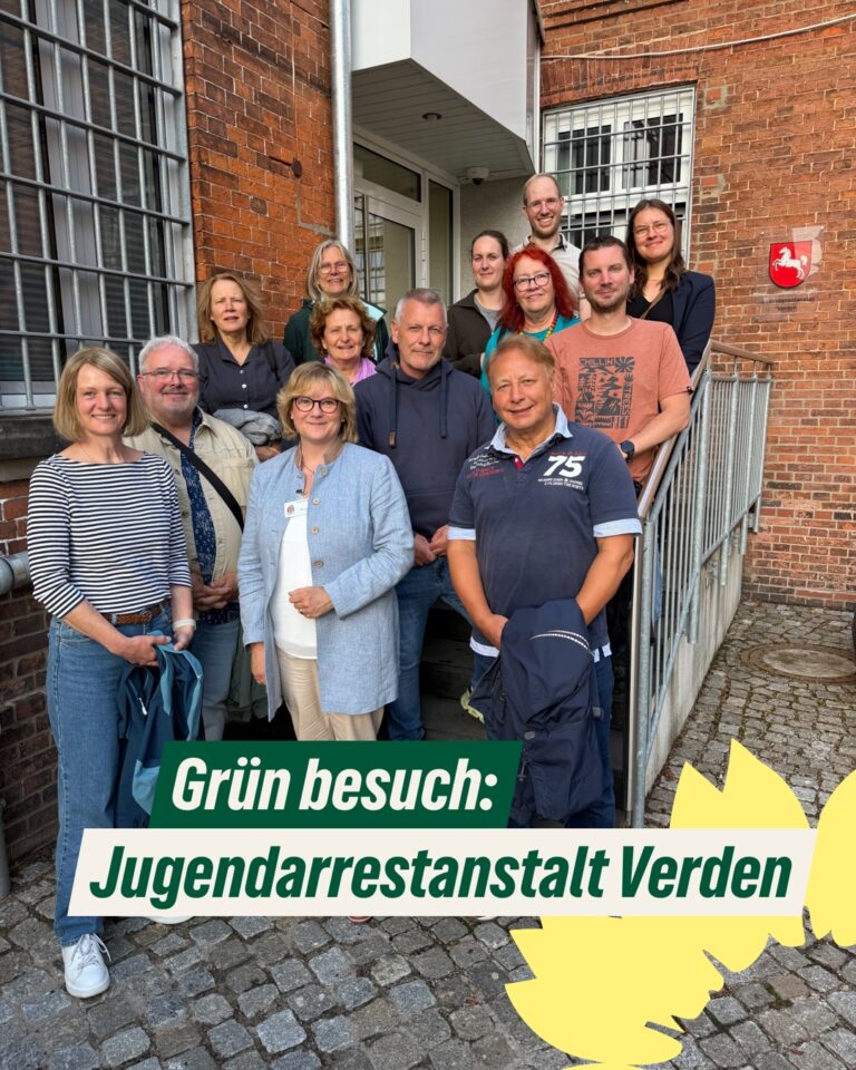 Grün besucht: In der Jugendarrestanstalt Verden