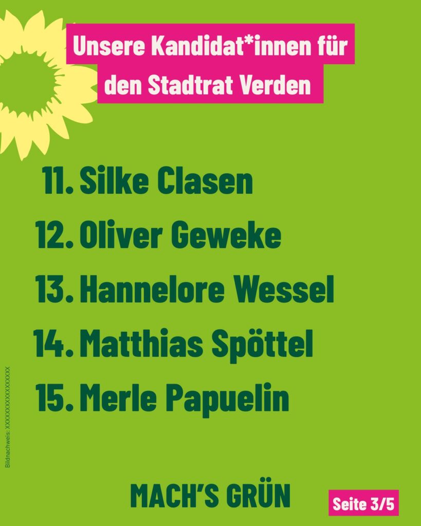 Stadtrat Liste 2026 3 Stadtrat 3 2026