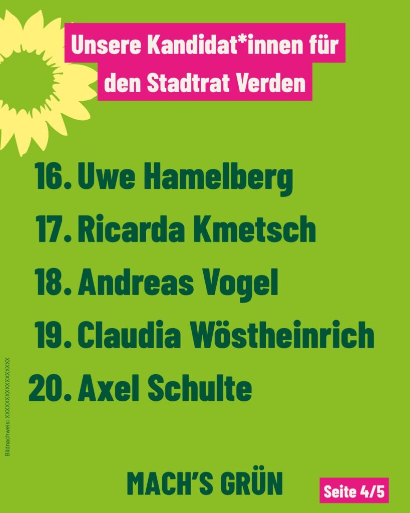 Stadtrat Liste 2026 4 Stadtrat 4 2026