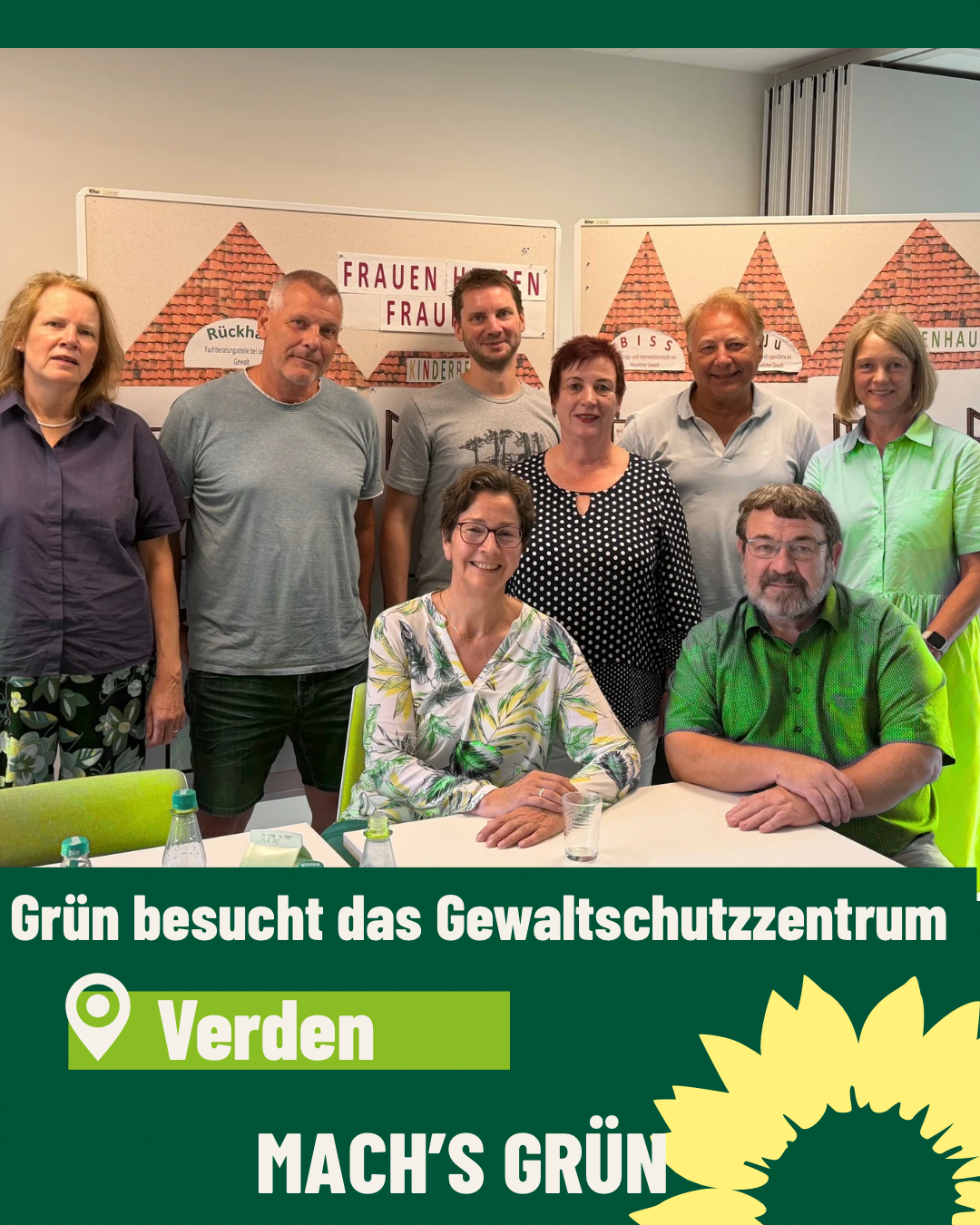 Gruen besucht Gewaltschutzzentrum