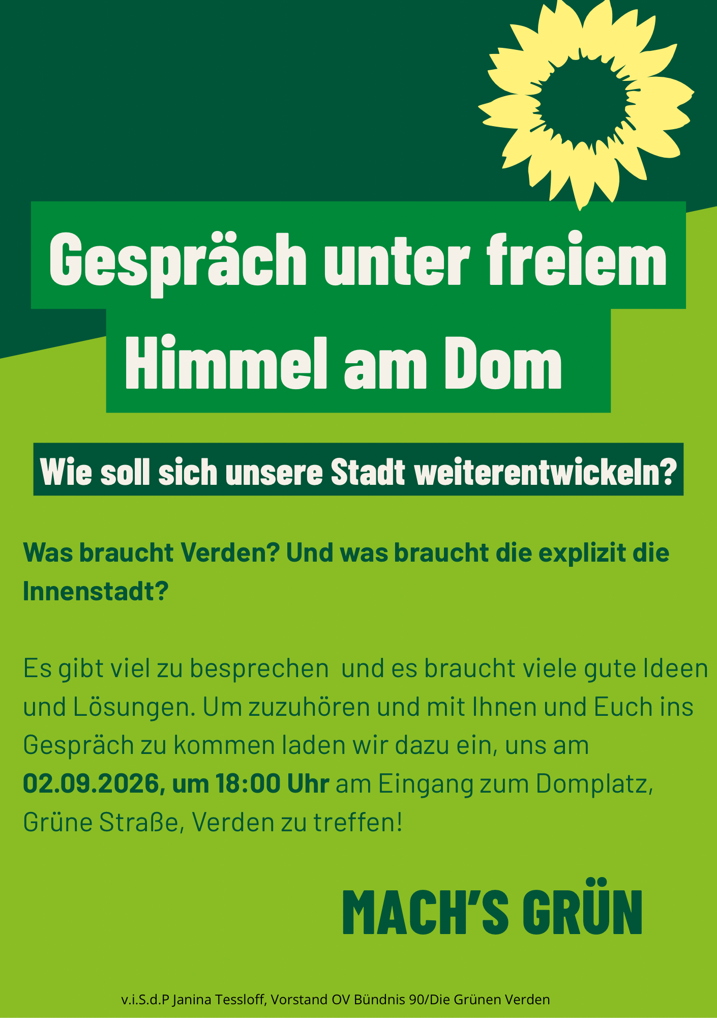 Gespraech unter freiem Himmel Dom